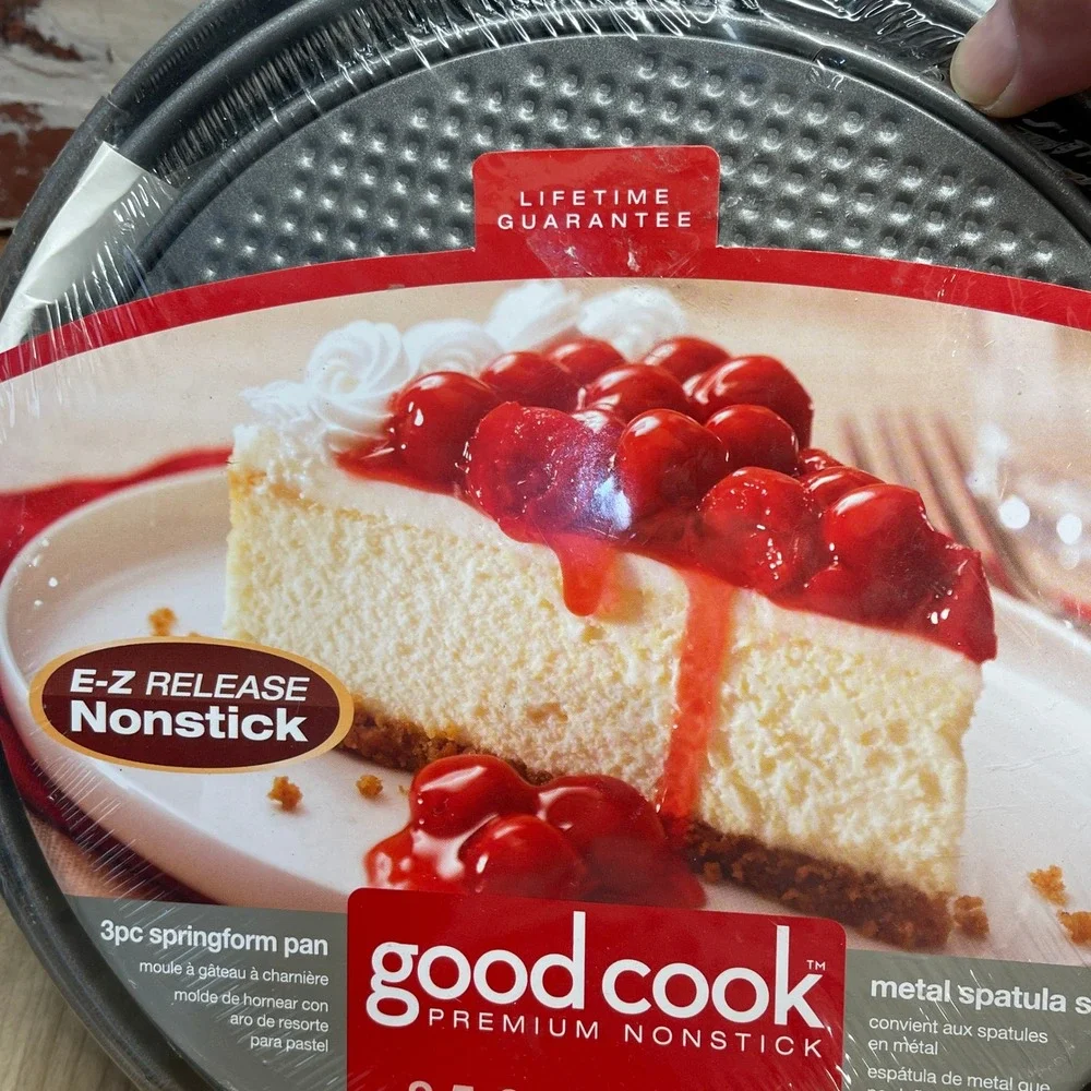 Good Cook Premium Nonstick 3pc Springform Pan Set 8.5 9.5 10.25 Inch 12493